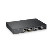 Image de Zyxel GS1900-24EP Géré L2 Gigabit Ethernet (10/100/1000) Connexion Ethernet, supportant l'alimentation via ce port (PoE) Noir (GS1900-24EP-EU0101F)