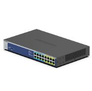 Image de NETGEAR GS516UP Non-géré Gigabit Ethernet (10/100/1000) Connexion Ethernet, supportant l'alimentation via ce port (PoE) Gris (GS516UP-100EUS)