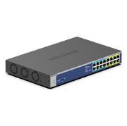 Image de NETGEAR GS516UP Non-géré Gigabit Ethernet (10/100/1000) Connexion Ethernet, supportant l'alimentation via ce port (PoE) Gris (GS516UP-100EUS)