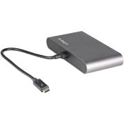 Image de StarTech.com Mini Station d'Accueil Thunderbolt 3 - Dock Portable pour Deux Écrans avec DP 4K 60Hz, 1x hub USB-A (USB 3.0/5 Gbps), GbE - Câble de 28 cm - Adaptateur Multiport ... (TB3DKM2DPL)