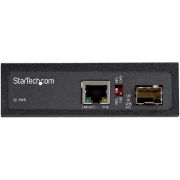 Image de StarTech.com Convertisseur Fibre RJ45 PoE+ Industriel 60W - SFP vers RJ45 - Gigabit Fibre Optique Mono Mode/Multi Mode vers Cuivre - Mini Boîtier IP-30 Durable / -40 à +75°C (IMC1GSFP60W)