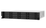 Image de QNAP serveur de stockage NAS Rack (2 U) Ryzen Embedded V1500B 8 Go DDR4 0 To QNAP QTS Aluminium, Noir (TS-1273AU-RP-8G)