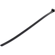 Image de StarTech.com Colliers de Serrage Réutilisables 25 cm Noirs - Largeur 7 mm - Diam. faisceau 65 mm - Résistance traction 22 kg - Colson nylon détachable - Intérieur/extérieur - ... (CBMZTRB10BK)