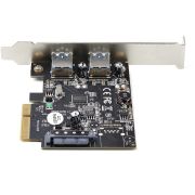 Image de StarTech.com Carte PCIe 2 Ports USB - 10Gbps/port - Carte Contrôleur Hôte USB 3.2 Gen 2 Type-A PCI Express 3.0 x2 - Carte Adaptateur Additionnelle - Full/Low Profile - Window ... (PEXUSB312A3)