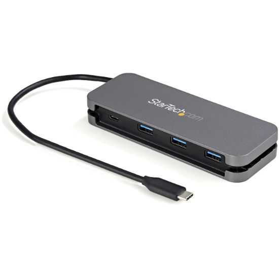 Image de StarTech.com Hub USB-C 4 Ports - 3x USB-A/1x USB-C - Hub USB 3.0 Type-C 5Gbps (USB 3.2 Gen 1) - Alimenté par Bus - Adaptateur Hub USB-C vers USB-A Portable - Câble 28.5cm/Ran ... (HB30CM3A1CB)