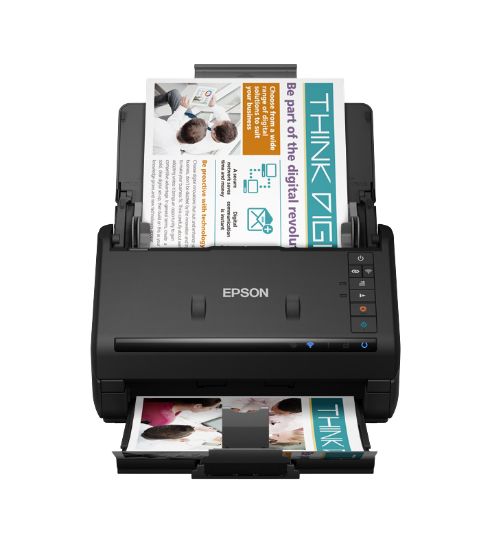 Image de Epson WorkForce ES-500WII Alimentation papier de scanner 600 x 600 DPI A4 Noir (B11B263401)
