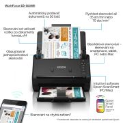 Image de Epson WorkForce ES-500WII Alimentation papier de scanner 600 x 600 DPI A4 Noir (B11B263401)