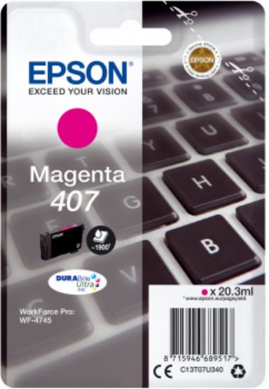 Image de Epson WF-4745 cartouche d'encre 1 pièce(s) Original Rendement élevé (XL) Magenta (C13T07U340)
