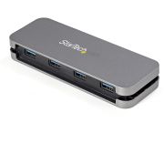Image de StarTech.com Hub USB 3.0 à 4 Ports - USB-A vers 4x USB-A - Mini Hub USB 3.2 Gen 1 Type-A SuperSpeed 5Gbps - Alimenté par Bus - Concentrateur USB avec Câble Long de 28cm et Gest ... (HB30AM4AB)
