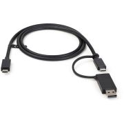 Image de StarTech.com Câble USB-C de 1m avec Adaptateur USB-A Dongle, USB 10Gbps/5Gbps, 100W (5A) PD, 8K 60Hz/4K 144Hz DP Alt Mode - Compatible Thunderbolt (USBCCADP)