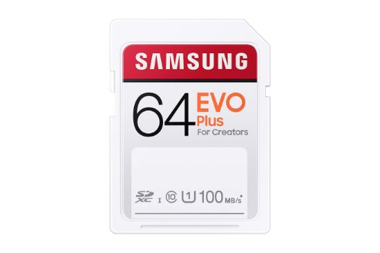 Image de Samsung EVO Plus 64 Go SDHC UHS-I Classe 10 (MB-SC64H/EU)
