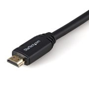 Image de StarTech.com Câble HDMI 2.0 de 3m, Câble HDMI Haute Vitesse 4K avec Ethernet, Câble HDMI Ultra HD, 4K 60Hz HDR10, Câble/Cordon HDMI UHD, Connecteurs Mâle à Mâle à Pince (HDMM3MLP)