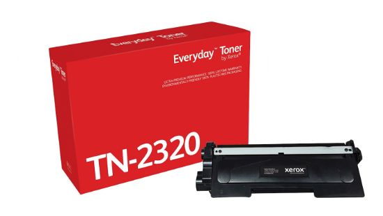 Image de Toner Mono Everyday™ de Xerox compatible avec Brother TN2320, Capacité standard (006R04205)