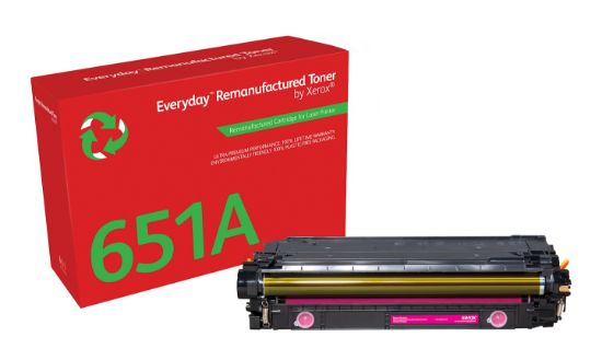 Image de Toner remanufacturé Magenta Everyday™ de Xerox compatible avec HP 651A 650A 307A (CE343A/CE273A/CE743A), Capacité standard (006R04150)