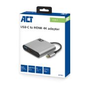 Image de ACT adaptateur graphique USB 4096 x 2160 pixels Gris (AC7022)