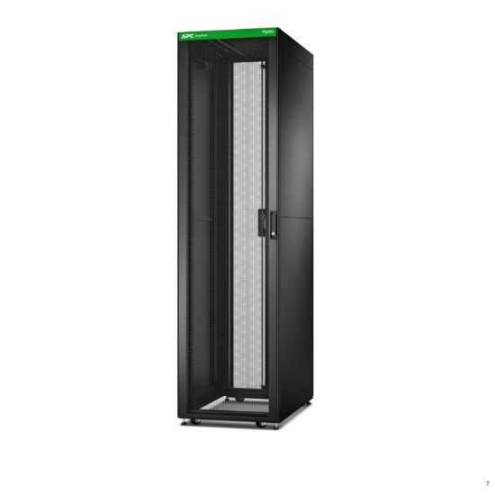 Image de APC Baie EasyRack 600mm/48U/1000mm avec toit, panneau latéral, roulettes, noir (ER6802)