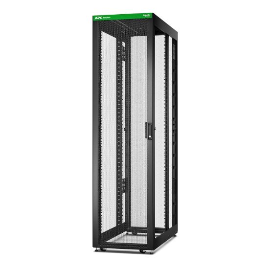 Image de APC Baie EasyRack 600mm/48U/1200mm avec toit, sans panneau latéral, roulettes, noir (ER6820)