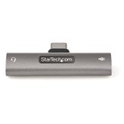 Image de StarTech.com Adaptateur USB-C Audio & Chargeur - Convertisseur Prise Audio Mini Jack Aux TRRS 3.5mm Casque/Écouteurs - 60W USB Type-C Power Delivery Pass-Through - Smartphone/ ... (CDP235APDM)