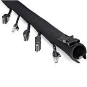 Image de StarTech.com Housse Passe Câbles Néoprène 1m - Fermeture Éclair et Boucle - Diamètre 3cm - Protection Câbles Ordinateur/Alimentation/Réseau/AV - Housse Passe Câbles Flexible - ... (WKSTNCMZP)