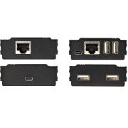 Image de StarTech.com Hub USB 2.0 sur Câble Ethernet CAT5e/CAT6 Unique (RJ45) - 4 Ports - 100m - Concentrateur Extension USB - Boitier Métal - Alimentation Externe - 480 Mbps (USB2004EXT100)