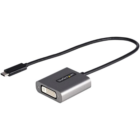 Image de StarTech.com Adaptateur USB C vers DVI - Adaptateur Dongle USB-C vers DVI-D 1920x1200p - USB Type C vers Écrans/Affichages DVI - Convertisseur Graphique - Compatible Thunderbol ... (CDP2DVIEC)