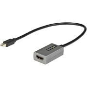 Image de StarTech.com Adaptateur Mini DisplayPort vers HDMI - Dongle mDP vers HDMI - 1080p - mDP 1.2 vers Écran/Affichage HDMI - Convertisseur Vidéo - Câble Attaché de 30,4cm - Version A ... (MDP2HDEC)