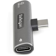 Image de StarTech.com Adaptateur USB-C Audio & Chargeur - Convertisseur Audio Port USB-C Casque/Écouteurs - 60W USB Type-C Power Delivery Pass-Through - Smartphone/Tablette/Portable (CDP2CAPDM)