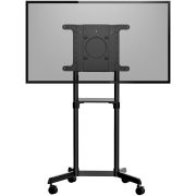 Image de StarTech.com Chariot Meuble TV - Support TV sur Roulettes Portable pour Écrans VESA 37-70" (70kg) - Pied TV avec Étagère de Rangement - Inclinable - Gabarit de Montage Univer ... (MBLTVSTNDEC)