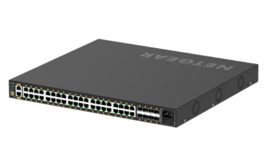 Image de NETGEAR commutateur réseau Géré L2/L3/L4 Gigabit Ethernet (10/100/1000) Connexion Ethernet, supportant l'alimentation via ce port (PoE) Noir (GSM4248P-100EUS)