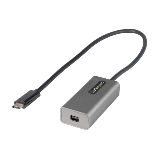 Image de StarTech.com Adaptateur USB C vers Mini DisplayPort - Dongle USB-C 4K 60Hz vers mDP - USB Type-C vers Écran Mini DP - Convertisseur Graphique - Compatible Thunderbolt 3 - Câble ... (CDP2MDPEC)