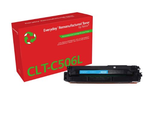 Image de Toner remanufacturé Cyan Everyday™ de Xerox compatible avec Samsung CLT-C506L, Grande capacité (006R04313)