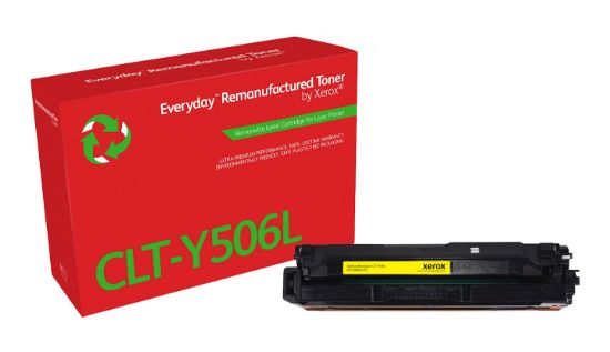 Image de Toner remanufacturé Jaune Everyday™ de Xerox compatible avec Samsung CLT-Y506L, Grande capacité (006R04315)