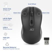 Image de ACT souris Bureau Ambidextre RF sans fil Optique 1000 DPI (AC5105)