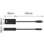 Image de ACT câble vidéo et adaptateur 0,15 m USB Type-C HDMI Type A (Standard) Noir (AC7305)