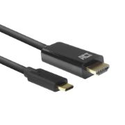 Image de ACT câble vidéo et adaptateur 2 m USB Type-C HDMI Type A (Standard) Noir (AC7315)