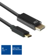 Image de ACT câble vidéo et adaptateur 2 m USB Type-C DisplayPort Noir (AC7325)