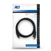 Image de ACT câble vidéo et adaptateur 2 m USB Type-C DisplayPort Noir (AC7325)