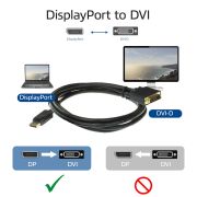Image de ACT câble vidéo et adaptateur 1,8 m DisplayPort DVI Noir (AC7505)