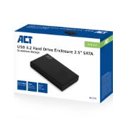 Image de ACT Boîtier de disques de stockage Boîtier disque dur/SSD Noir 2.5" (AC1215)