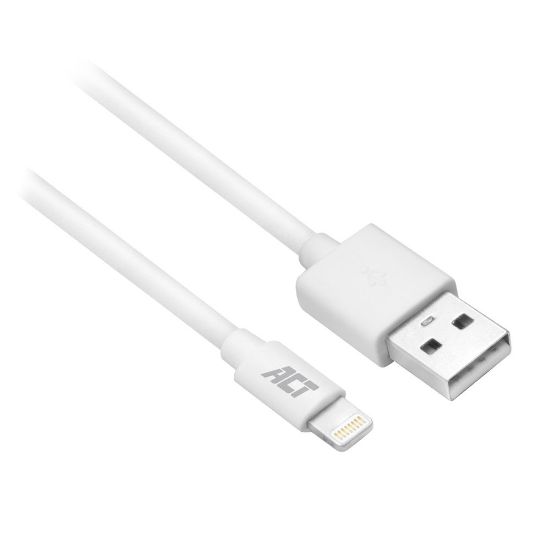 Image de ACT câble Lightning 1 m Blanc (AC3011)