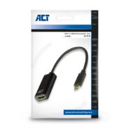 Image de ACT câble vidéo et adaptateur 0,15 m USB Type-C HDMI Type A (Standard) Noir (AC7310)