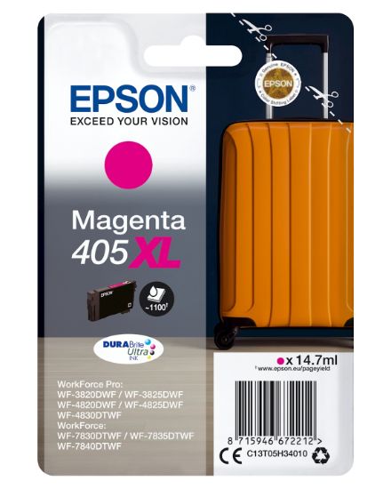 Image de Epson Singlepack Magenta 405XL DURABrite Ultra Ink (C13T05H34020)