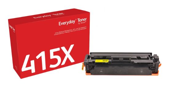 Image de Toner Everyday™ _OEM_NAME_ Jaune de Xerox compatible avec HP 415X (W2032X), Grande capacité (006R04190)