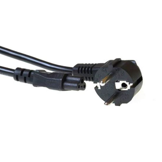 Image de ACT 230V connection cable schuko male (angled) - C5 3 m Noir (AK5024)