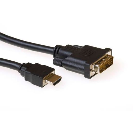 Image de ACT câble vidéo et adaptateur 3 m HDMI DVI-D Noir (AK3741)