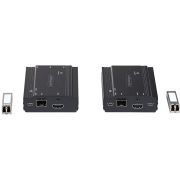 Image de StarTech.com Extendeur KVM 4K HDMI sur Fibre Optique - Extender Commutateur Console KVM HDMI Video & USB - jusqu'à 300m (MultiMode) - 2 Modules 10G MMF SFP+ - Kit d'Extensio ... (SV565FXHD4KU)
