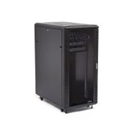 Image de StarTech.com Armoire Rack Serveur 32U à 4 Montants, Armoire Verrouillable 19" pour Ordinateur/AV/Équipement IT, Rack Réseau pour Bureau/Domicile avec Roulettes et Rails de Mont ... (RK3236BKF)