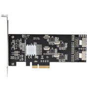 Image de StarTech.com Carte Contrôleur SATA PCIe 8 ports - Carte Extension SATA PCI Express 6Gbps avec 4 Contrôleurs Hôte - Carte SATA PCIe - PCI-e x4 Gen 2 vers SATA III - SA ... (8P6G-PCIE-SATA-CARD)
