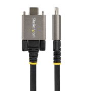 Image de StarTech.com Câble USB-C de 50cm, Verrouillage de la Vis Latérale, USB 10Gbps, 100W (5A) Power Delivery, 8K 60Hz/4K 144Hz DP Alt Mode - Compatible Thunderbolt (USB31CCSLKV50CM)