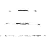 Image de StarTech.com Câble USB vers Lightning de 1m - Certifié Mfi - Adaptateur USB Lightning Noir, Gaine durable en TPE - Cordon Chargeur Iphone/Lightning Spiralé en Fibre Aramide ... (RUSB2ALT1MBC)